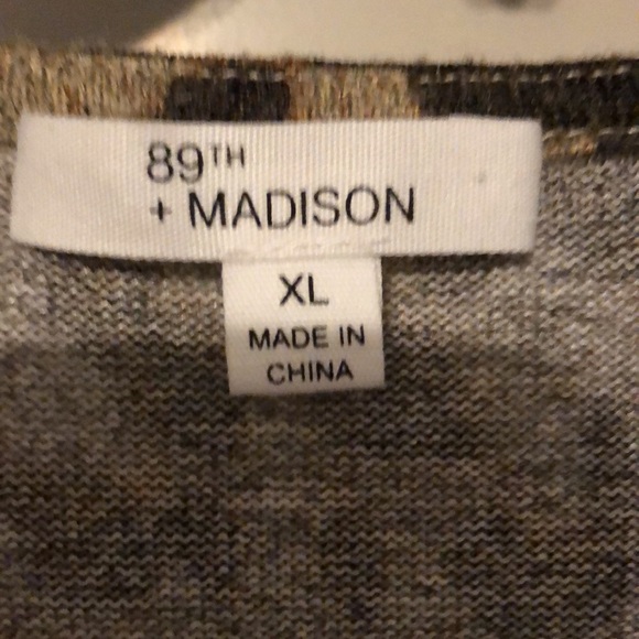 Animal Print 3/4 Sleeve Top - Picture 3 of 3